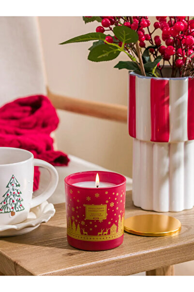 LC Waikiki LCW HOME Kırmızı Kurabiye Kokulu Bardak Mum 190 G