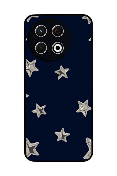 TECNO Spark 30 Pro Uyumlu Retro Yildizlar Tasarımlı Glossy Premium Kılıf