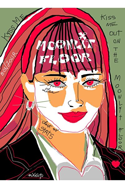 SimplyTexGoGlobal Tablou Podea luminată de lună