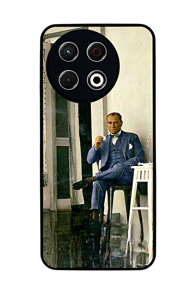 TECNO Spark 30 Pro Uyumlu Mustafa Kemal Ataturk Tasarımlı Glossy Premium Kılıf