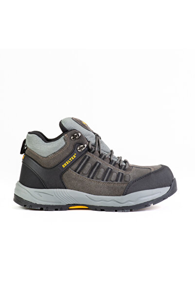 Shelter SH301 Industrial Safety Shoes for Men with Cow Split Leather, Breathable Mesh Lining