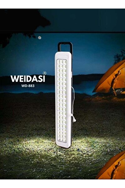 weidasi تصميم إضاءة محمولة قابلة لإعادة الشحن موفرة للطاقة، مزودة بـ 60 مصباح LED، للاستخدام الداخلي والخارجي