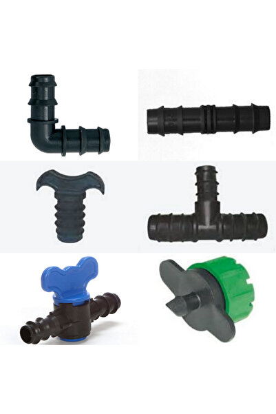 Altınyapı Hobi Market مجموعة قطع غيار للري بالتنقيط - وصلة - سدادة - صمام - ف...