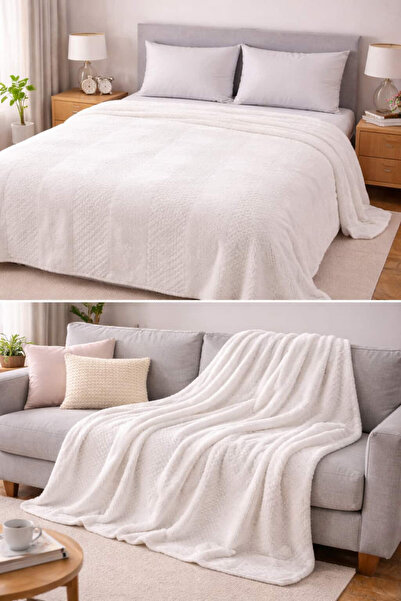 Göksal Suvari Peluş Battaniye Çift Kişilik 200x220 – Ultra Yumuşak Kalın Kışl...