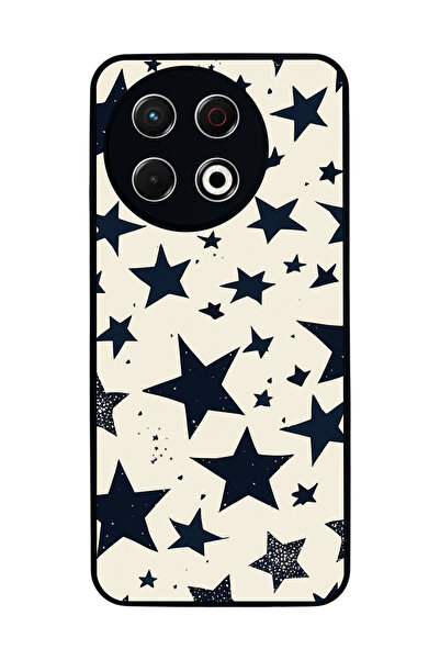 TECNO Spark 30 Pro Uyumlu Retro Yildizlar Tasarımlı Glossy Premium Kılıf