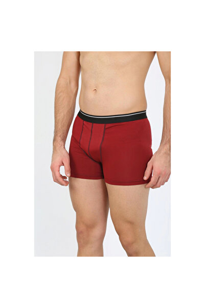 Narnuga Mi̇ray- Men's Cotton L Stretch Fabric Boxer Burgundy