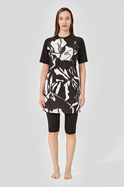 Dorelux Μαγιό με μισό μανίκι Reglan Patchwork Dlx-24707