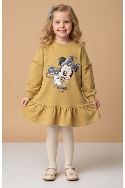 aymelya Girl's Skirt Ruffled Transitional Woven Combed Cotton Dress