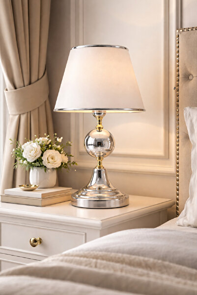 571 Store D Series Table Lamp Metal Leg Fabric Head Decorative Lighting Night...