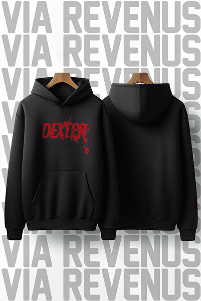 Vordevia Dexter Printed Unisex Oversized Hooded Sweatshirt - Custom Design Graphic Hoodie