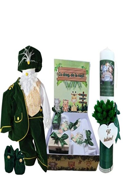 Hainute Magice Trusou botez baieti – Emerald Baptism Set #2