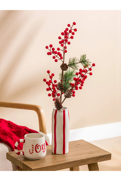 LC Waikiki LCW HOME Kırmızı Dekoratif Kokina Çiçeği 63 Cm