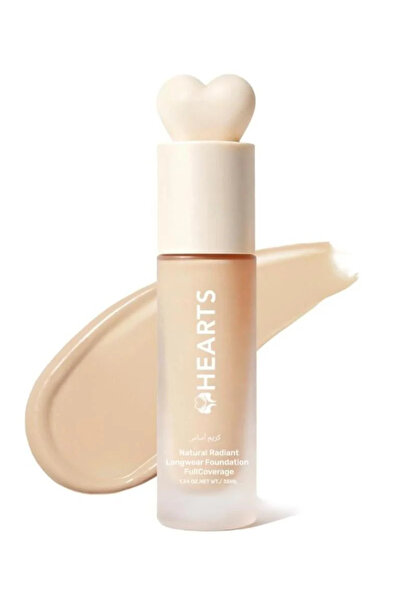 Hearts Light With Neutral Radiant Longwear Foundation Fullcoverage L1