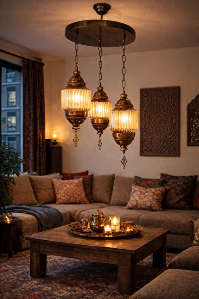 Uçar Kapadokya Modern Tasarım Yatak Odası Salon Mutfak Otantik Renk Sarkıt Zi...