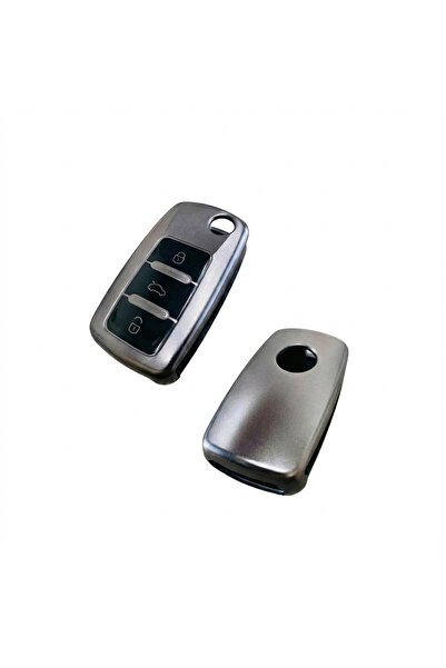 MericLine غطاء حماية لمفتاح السيارة الذكي متوافق مع فولكس فاجن موديل 2، مصنوع...