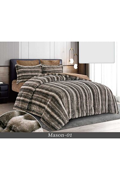 BIET ALMAFROSHAT Winter faux fur quilt, 6 pieces