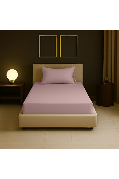 Sabia 100% Cotton 62 Thread Count 80X180 cm +30 cm Height Suitable Single Size Fitted Sheet Set