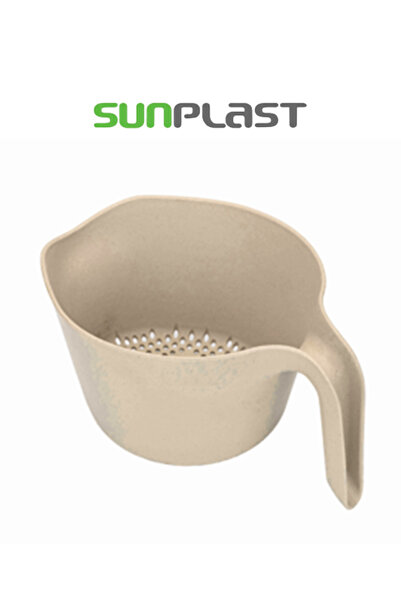Sunplast Saplı Süzgeç Makarna Süzgeci Saplı Yemeğe Hazırlık Süzgeci