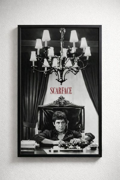 BuzzDesigns Scarface – Tony Montana İmparatorluk Tahtı (Çerçeveli)
