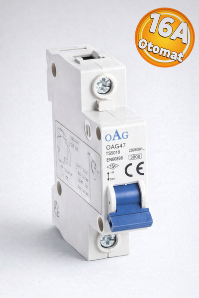 Oag OAG47 C16 Amper Otomatik Sigorta Şalter