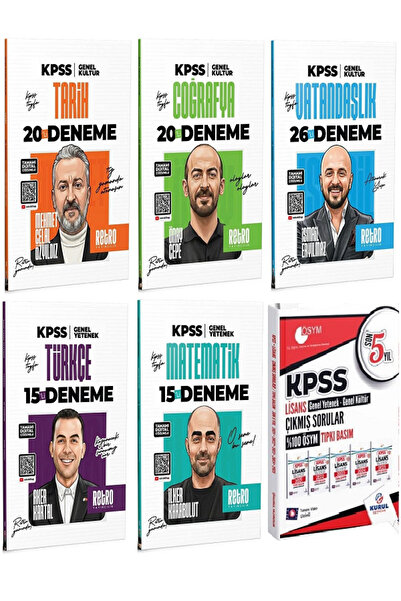Kurul Yayıncılık Retro 2026 KPSS Genel Yetenek Genel Kültür 96 Deneme 5 li Se...
