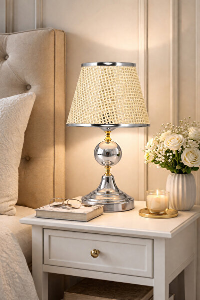 571 Store D Series Table Lamp Metal Leg Fabric Head Decorative Lighting Night...
