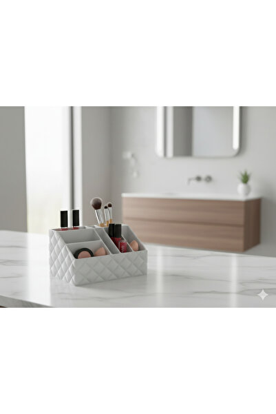 Imalat منظم مستحضرات التجميل لسطح المكتب - صندوق مكياج أنيق وعملي