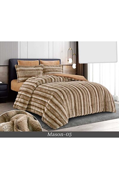 BIET ALMAFROSHAT Winter faux fur quilt, 6 pieces
