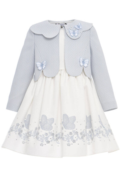 Pamina 36307PR Синя рокля с яке за момичета