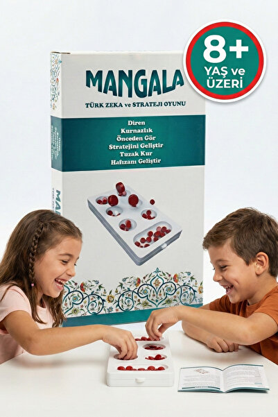 JOY SMART Mangala Turkish Brain Game – Educational Strategy Game for Children and Families