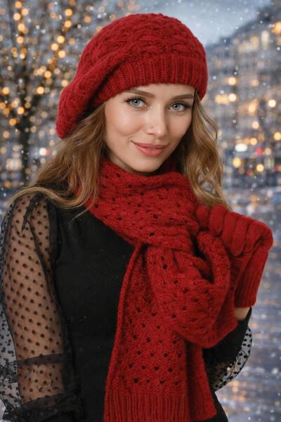 Wearflawless Scarf, Beanie, Gloves 3-Piece Set, Winter Gift, Gift for Women