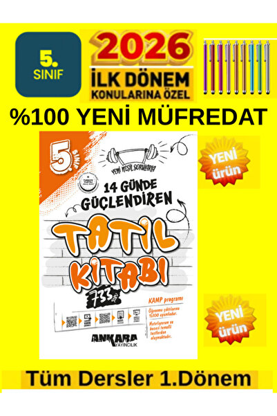 Ankara Yayıncılık 2025 Güçlendiren 5. Sınıf Yeni Yüzyıl Müfredat14 Günde 1.Dö...