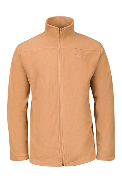 2AS Larry Men's Full Zip Fleece Sweatshirt Camel Hair