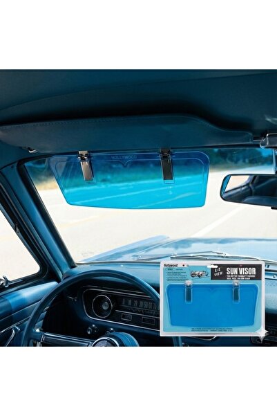 MericLine واقي شمس للزجاج الأمامي من هوليوود مقاس 30 سم باللون الأزرق