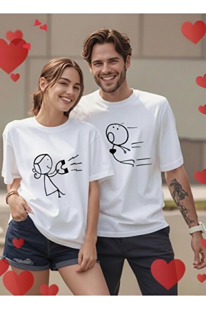 one button Cute Magnet Attracting Love Character Design Couple Lover Combinat...