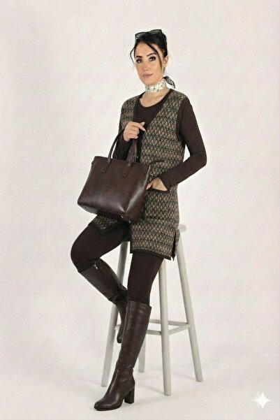 onno style women Classic Knitwear Colorful Buttoned Vest