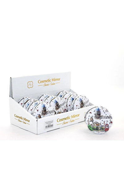 ahsun مرآة يد بتصميم اسطنبول الحجرية سميكة