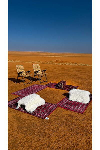 Segadty 3 Afghan Camping mats & 2 lightweight foldable chairs for outdoor trips, camping & desert 80×150 cm