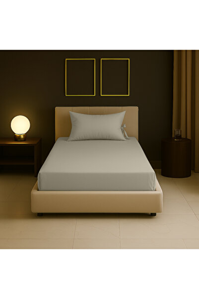 Sabia 100% Cotton 62 Thread Count 80X200 cm +30 cm Height Suitable Single Size Fitted Sheet Set