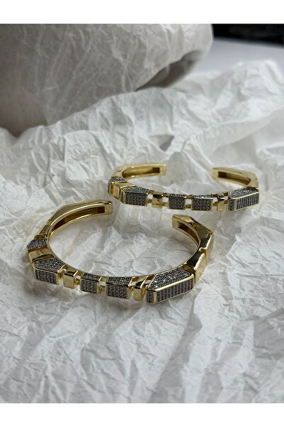 3B AKSESUAR Elite Block Gold Kelepçe