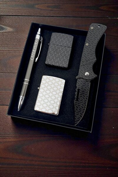 SürLaz Gravür Desen Serisi 4 Parça Set 2 Gravür Desen Çakmak Gravür Desen Çak...