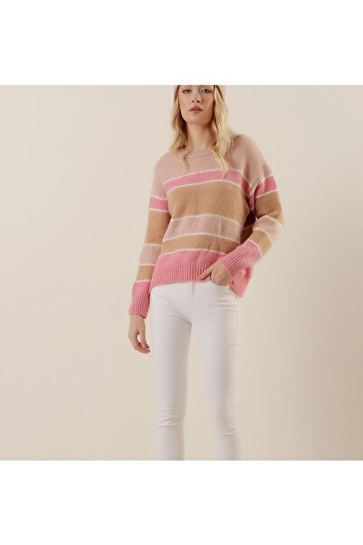 Lux Home Istanbul Women's Casual Knitwear Sweater - Powder Pink
