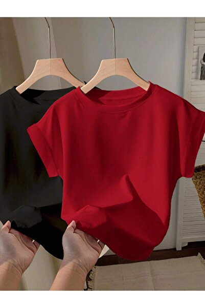 EYAX MODA 2 Lİ AVANTAJLI PAKET DÜZ TİŞÖRT