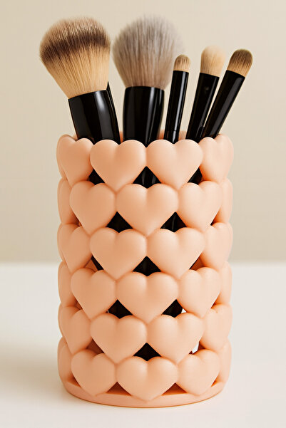 END Design 3D Printing Heart Patterned Organizer |   Makeup and Desk Organizer Pen Holder with 2 Different Size Options