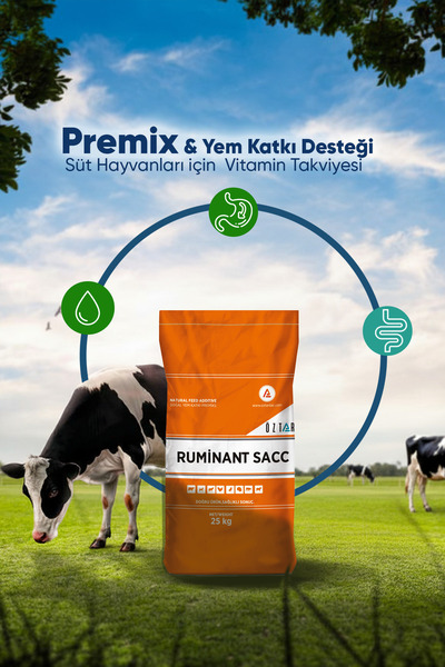 ÖZTAR İLAÇ Ruminant SACC Premiks Yem Katkısı 25 Kg – Süt Hayvanları İçin Vita...