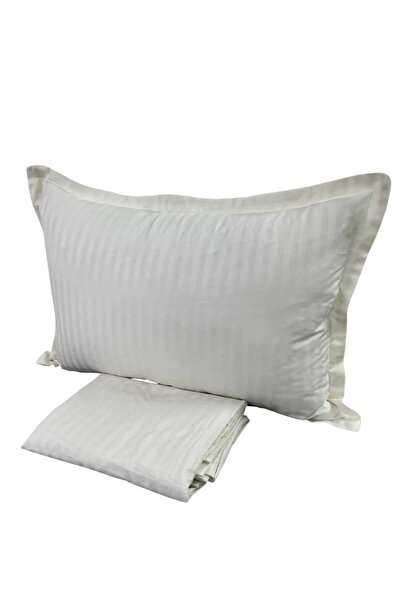 Hayal çeyiz Single Satin Flat Sheet Set Cream