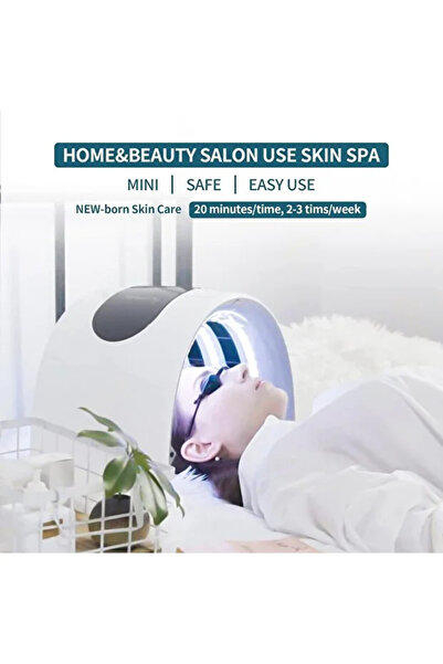 Renvox 7 Renk LED Işık Terapisi Yüz ve Boyun Maskesi-Kızarıklık-leke-akne – C...