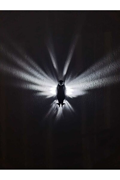 homika dekorasyon LED Işıklı Siyah Kartal Beyaz Işıklı Gece Lambası Kablosuz ...