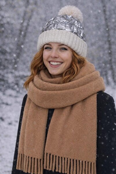 kuru Fii personajul principal al combinației de iarnă! Beretă Pofidik + Șal m...