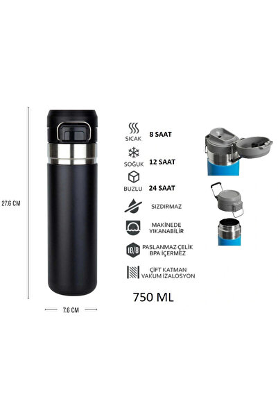 Globox Termos 750ml Siyah